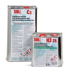 Soll Lac acrilic 2K-HS 2:1 SOLL C3 cu intaritor normal H3 25; 7,5 L