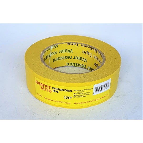 Banda Mascare Hartie, Graffit Auto rezistenta la 120gr, 36mm