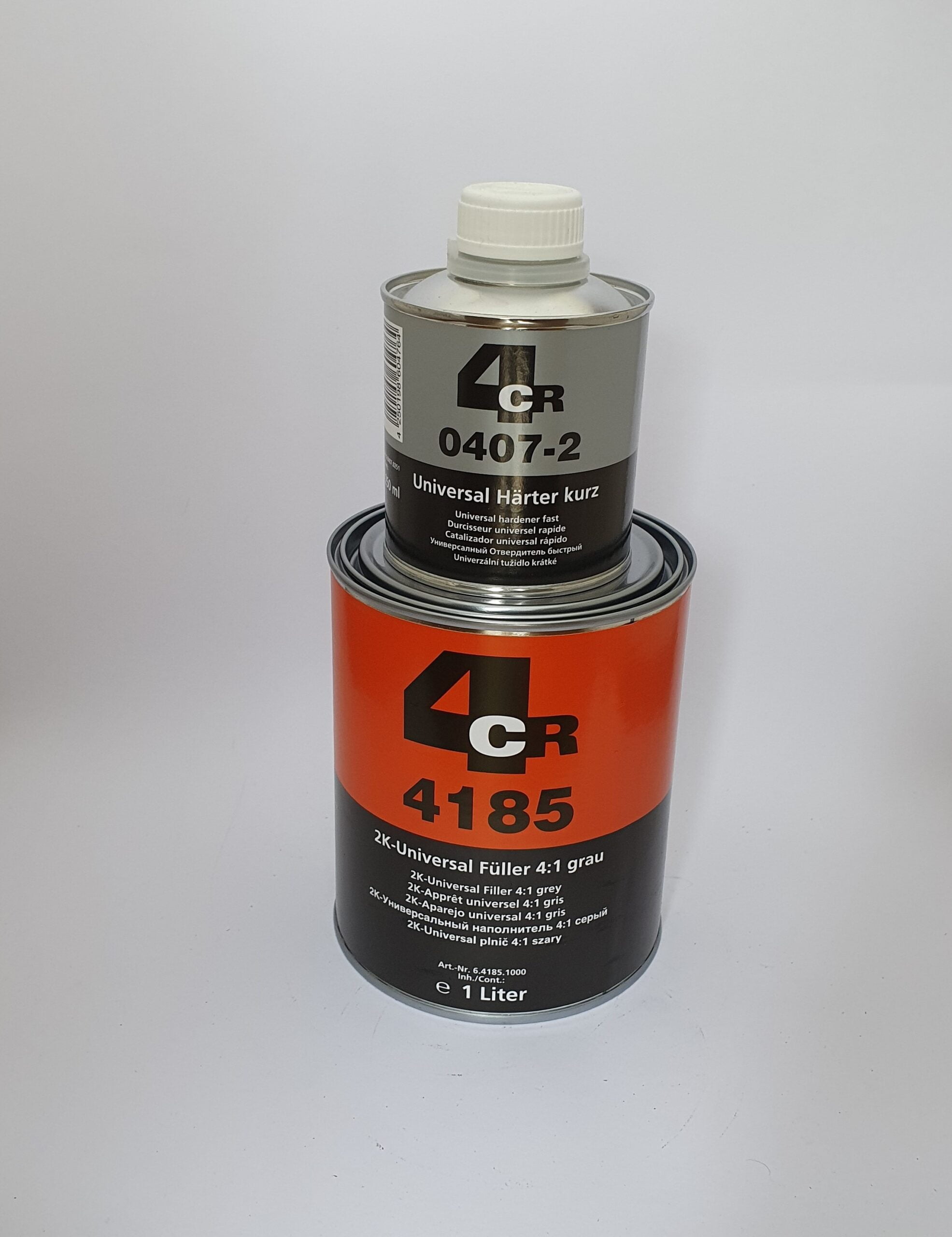 Fuller-4CR-gri Vopsea Intermediara Filler Fuller 4CR 2K, cod 4185, GRI - imagine 1