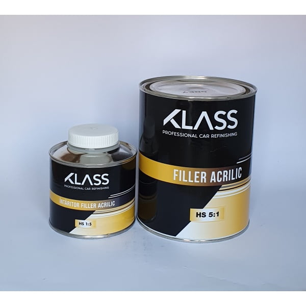 Filler acrilic,fuller 2K Klass HS,Negru