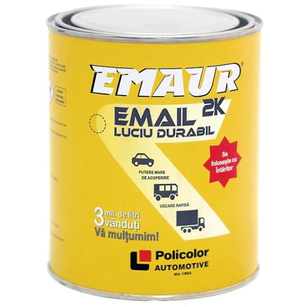 Vopsea Auto Policolor Emaur Blanc Glacier, culoare 369 1 L