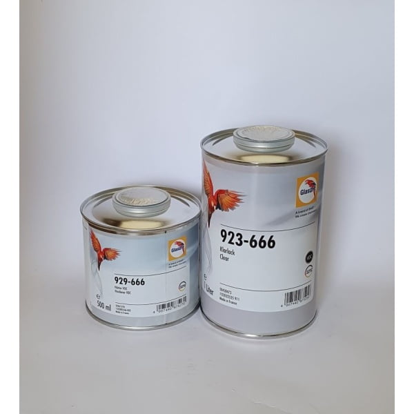 Lac auto HS,Glasurit,923-666,set lac si intaritor