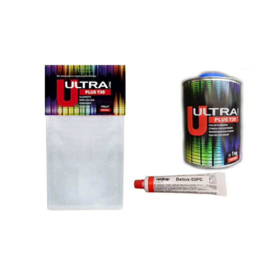 Rasina-cu-panza-Novol-Ultra-1L Set Reparatie Fibra Sticla 1L Ultra Novol - imagine 1