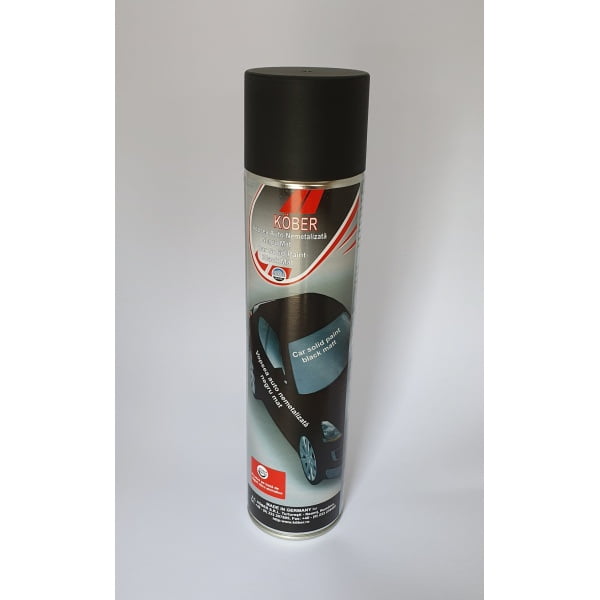 Spray Vopsea Auto, Negru Mat, Kober, 600 ml