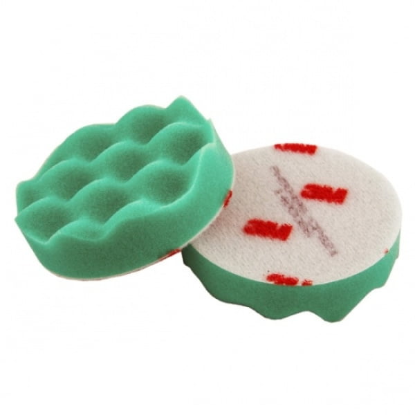 Burete abraziv valurit  verde 3M Foam Compounding Pad 75mm 50499
