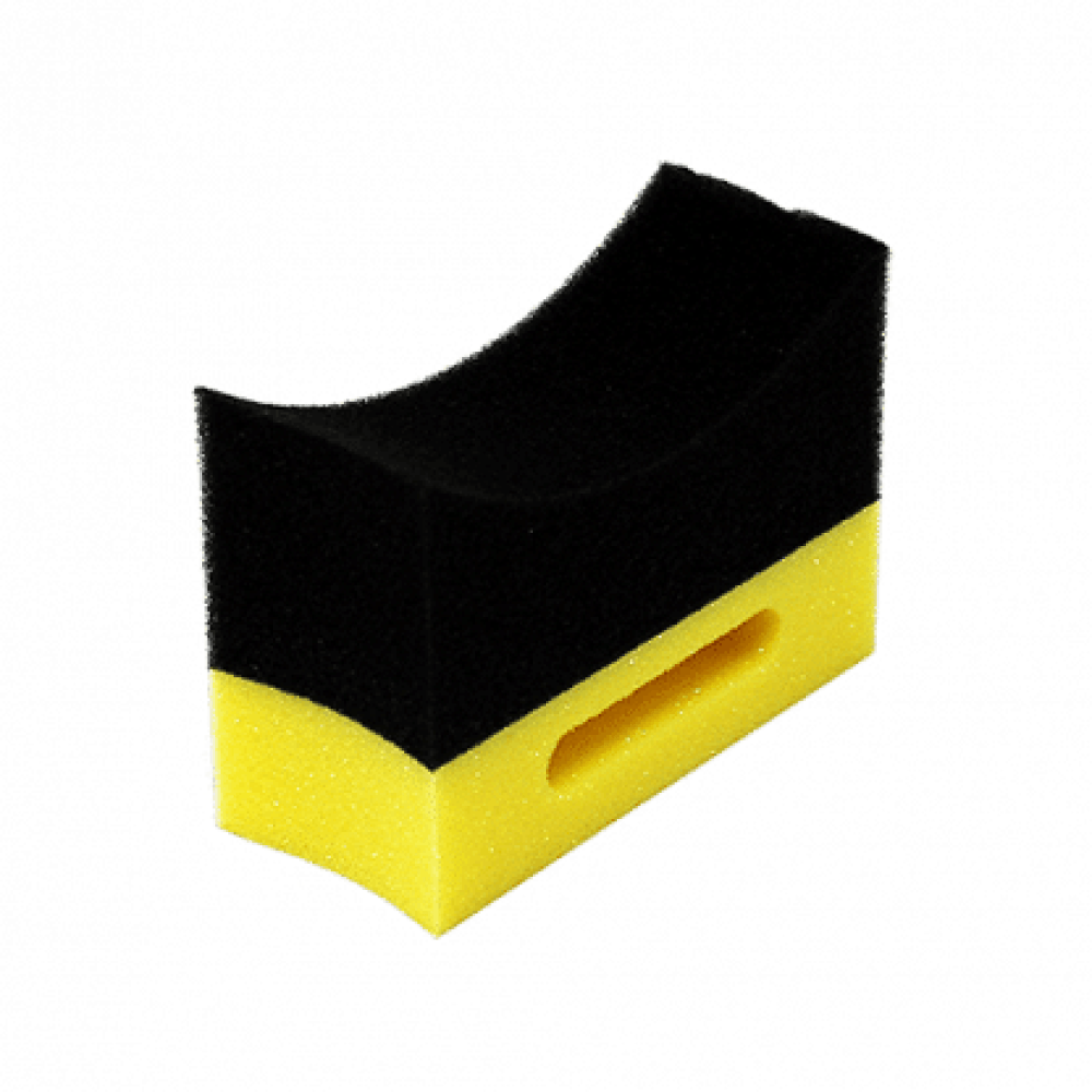 burete_aplicator_pentru_anvelope_galben_negru_carhub Burete aplicator anvelope Galben & Negru - imagine 1