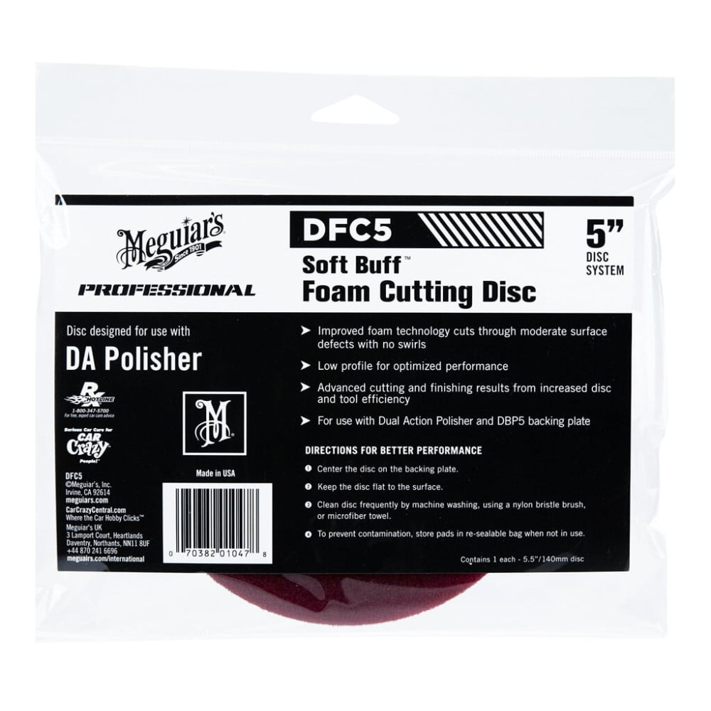 dfc5 Burete polis abraziv - DA Foam Cutting Disc 5" Meguiar's DFC5 - imagine 1