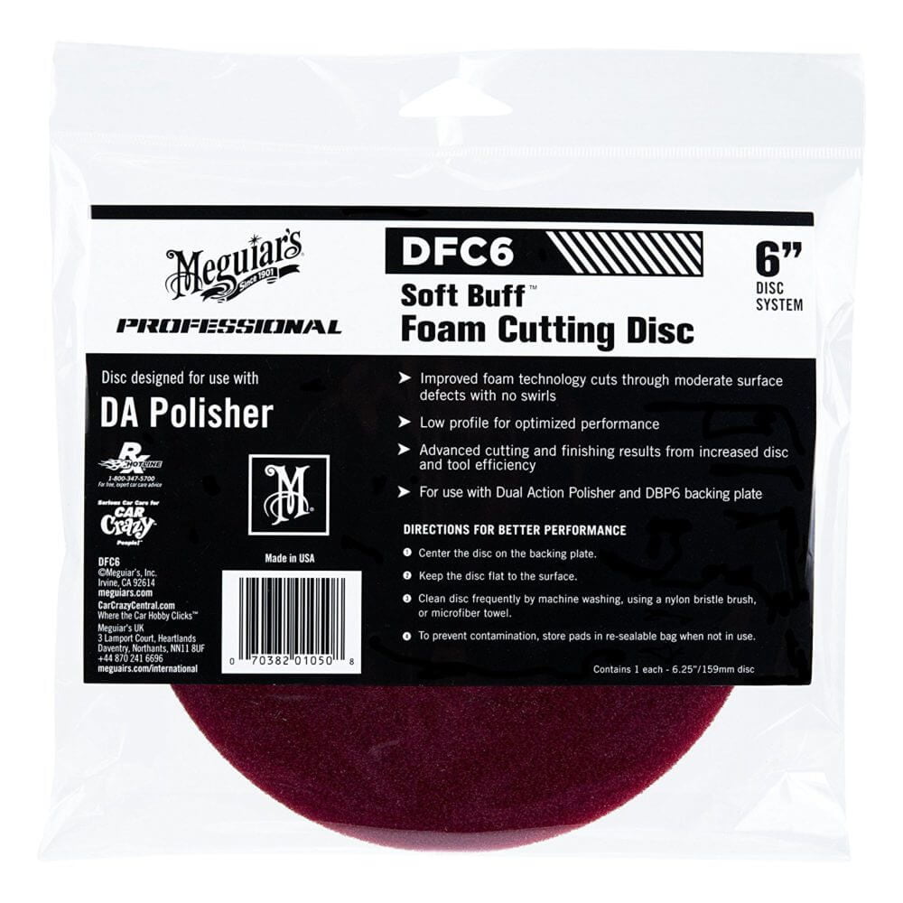 dfc6 Burete polish abraziv - DA Foam Cutting Disc 6" Meguiar's DFC6 - imagine 1