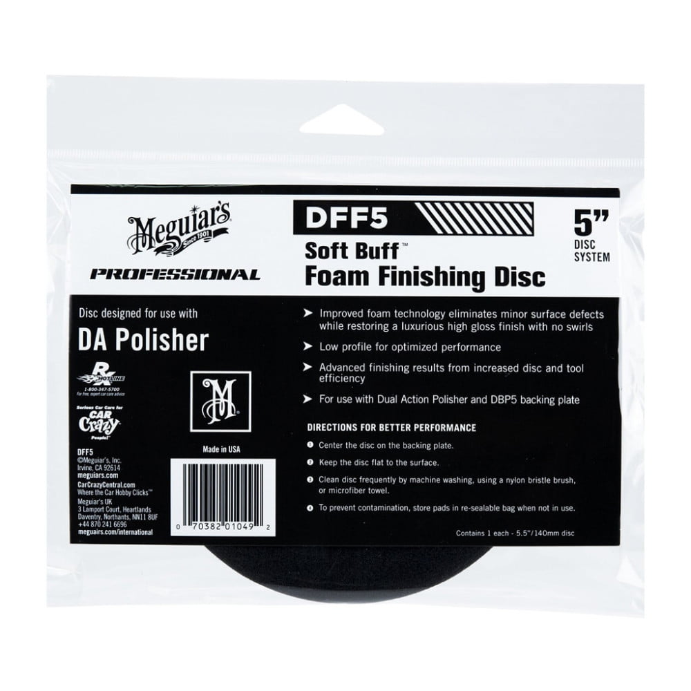 dff5 Burete polish finisare - DA Foam Finishing Disc 5" Meguiar's DFF5 - imagine 1