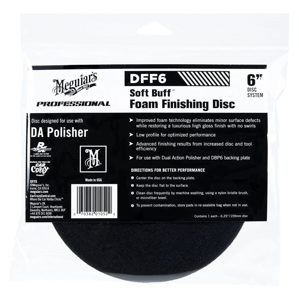 dff6 Burete polish finisare - DA Foam Finishing disc 6" Meguiar's DFF6 - imagine 1