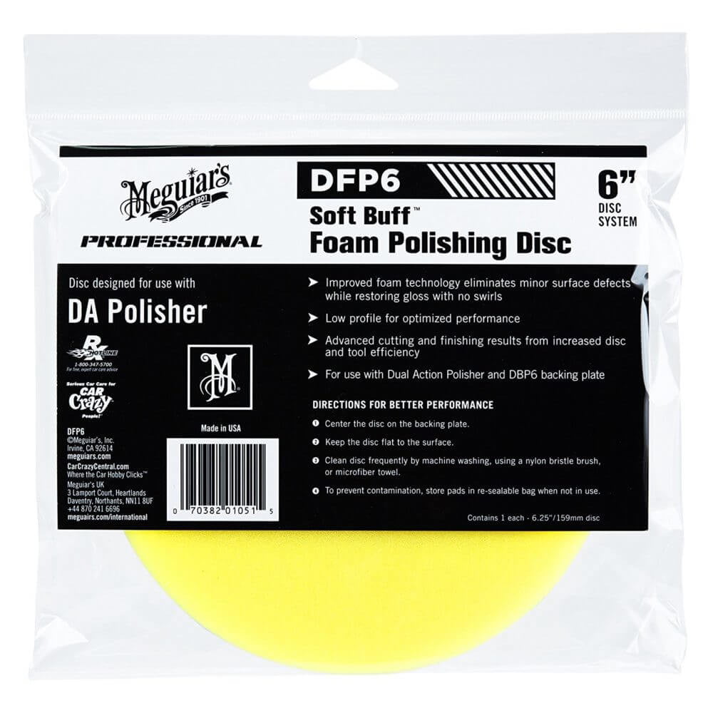 dfp6 Burete polish moale 6" - Meguiar's DA Foam Polishing Disc 6" DFP6 - imagine 1