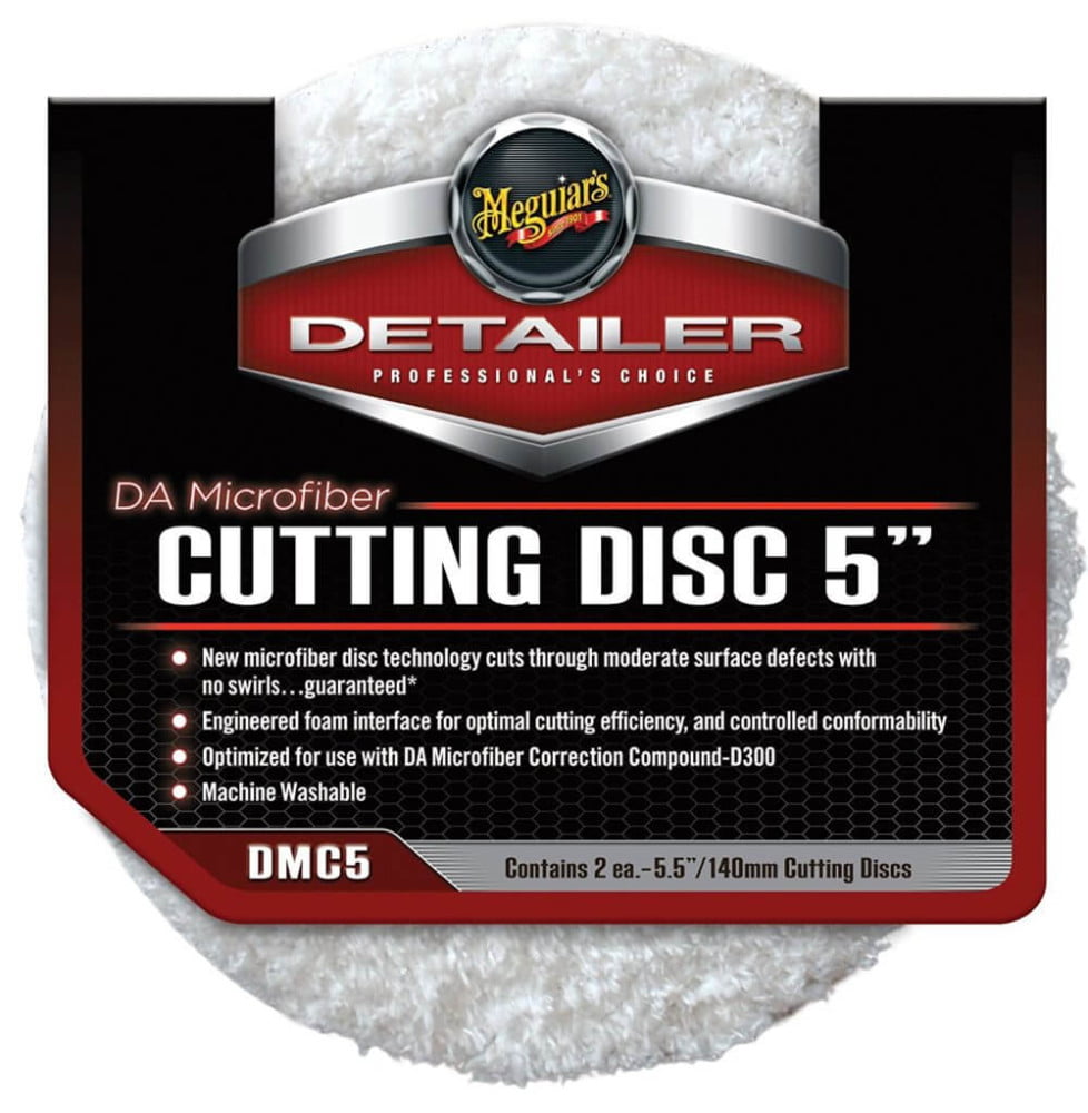 dmc5 2x Pad polish abraziv microfibra - DA Microfiber Cutting Pad 5" Meguiar's DMC5 - imagine 1