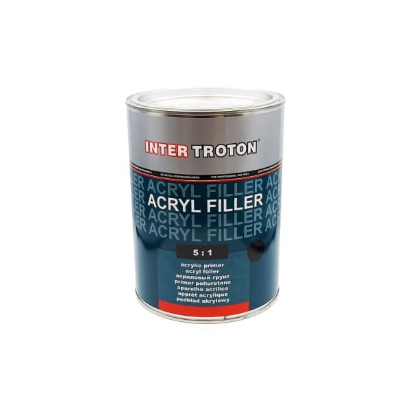 Intertroton filler acrilic HS cu intaritor 5:1 negru 3 L