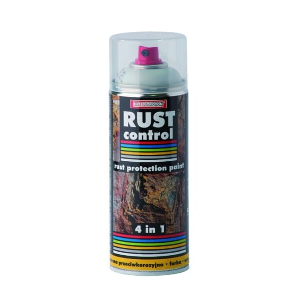 Intertroton spray rust control 4 in 1 RAL 9006 argintiu 400 ml