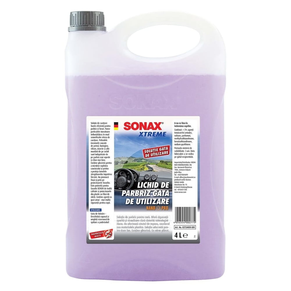 lichid_parbriz_vara_gata_de_utilizare_sonax_xtreme_4l_272405_carhub Lichid parbriz pentru vara Sonax Xtreme 4L, 272405 - imagine 1