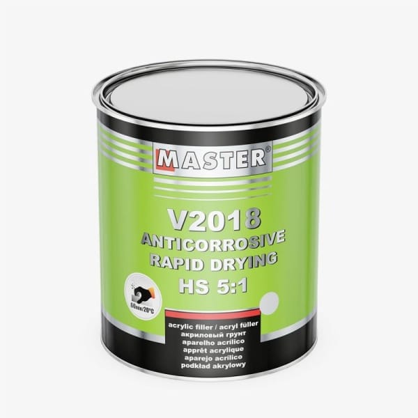 Master filler acrilic HS V 2018 5:1 negru 3 L
