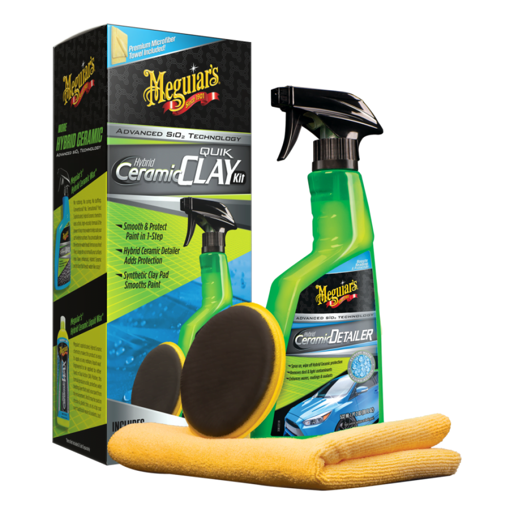 meguiar_s_hybrid_ceramic_quik_clay_kit_1 Kit decontaminare Meguiar's Hybrid Ceramic Quick Clay Kit - imagine 1