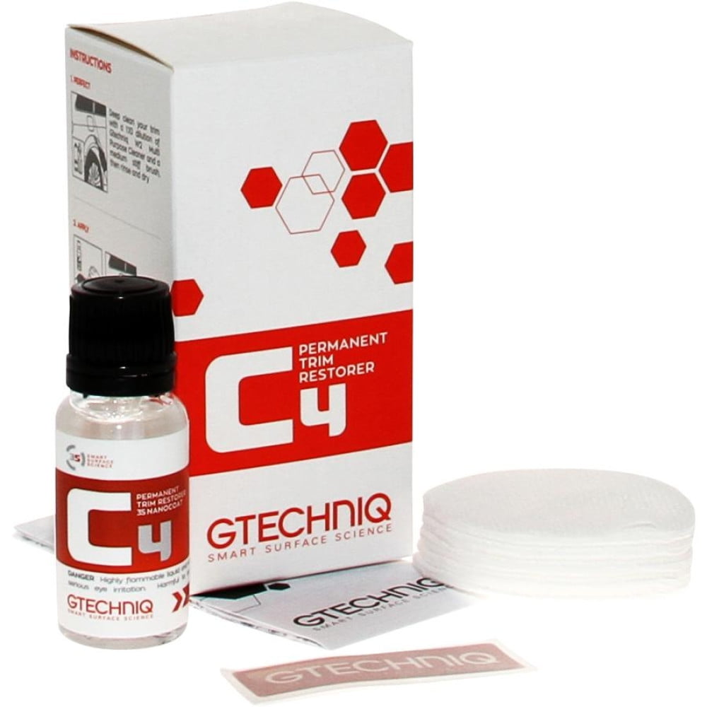 restaurator_suprafete_din_plastic_gtechniq_c4_permanent_trim_restorer_30ml_carhub Tratament restaurare plastic exterior Gtechniq C4 Permanent Trim Restorer, 30ml - imagine 1