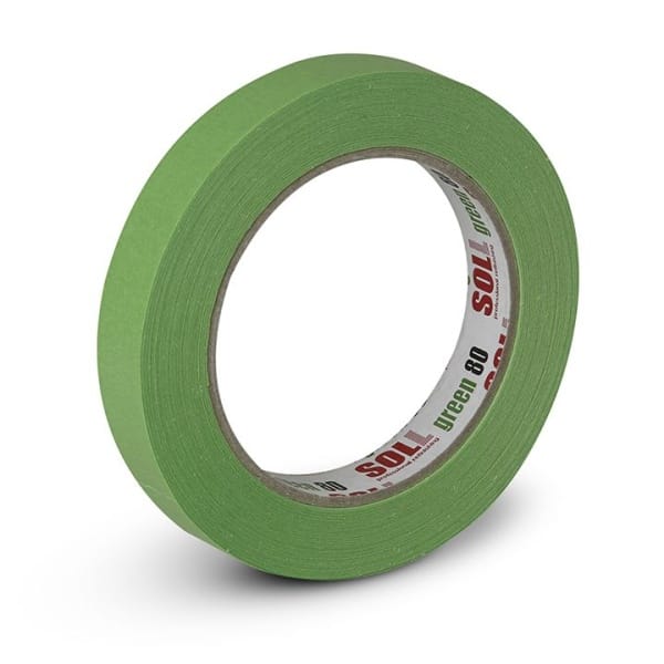 Soll Banda de mascare verde 80 C 18 mm x 50 m