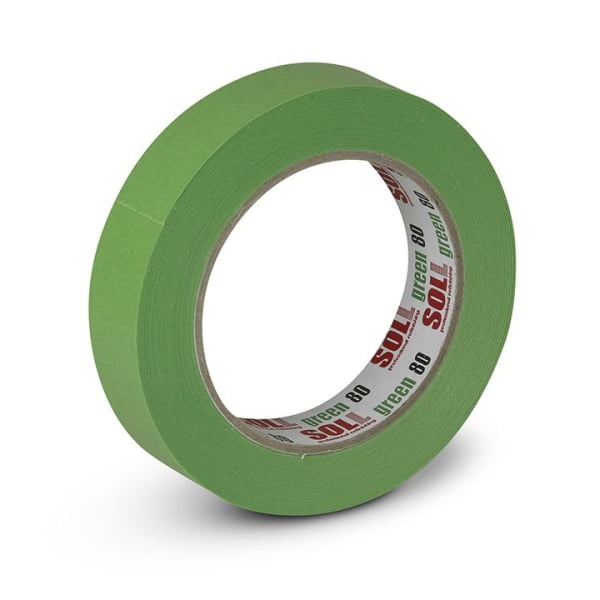 Soll Banda de mascare verde 80 C 24 mm x 50 m