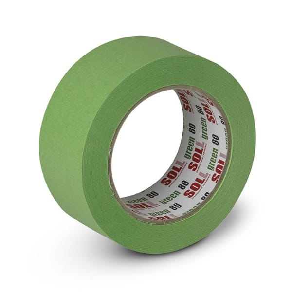 Soll Banda de mascare verde 80 C 48 mm x 50 m