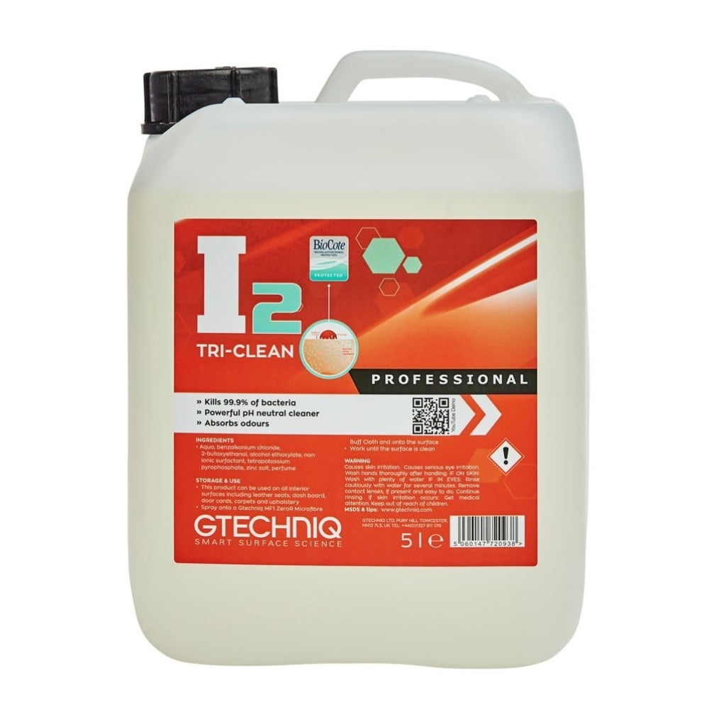 solutie_antibacteriana_de_curatare_pentru_interior_gtechniq_i2_tri-clean_5l_carhub Solutie antibacteriana de curatare pentru interior Gtechniq I2 Tri-Clean, 5L - imagine 1