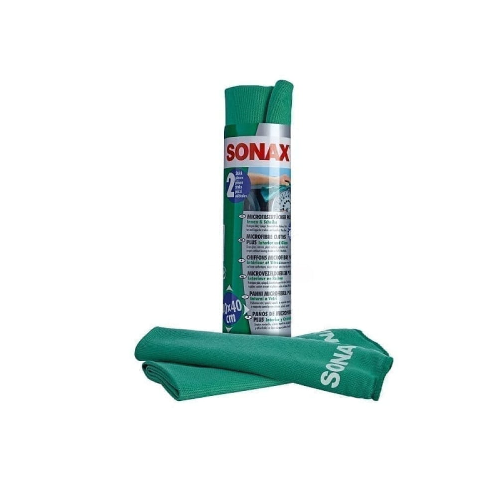Lavete microfibra pentru interior si sticla, set 2 bucati Sonax - imagine 1
