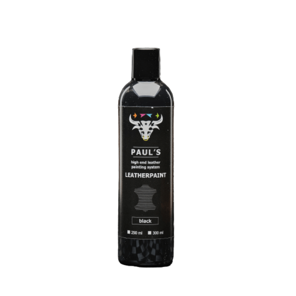 Vopsea pentru piele pigment negru Paul's Leather Paint 300ml