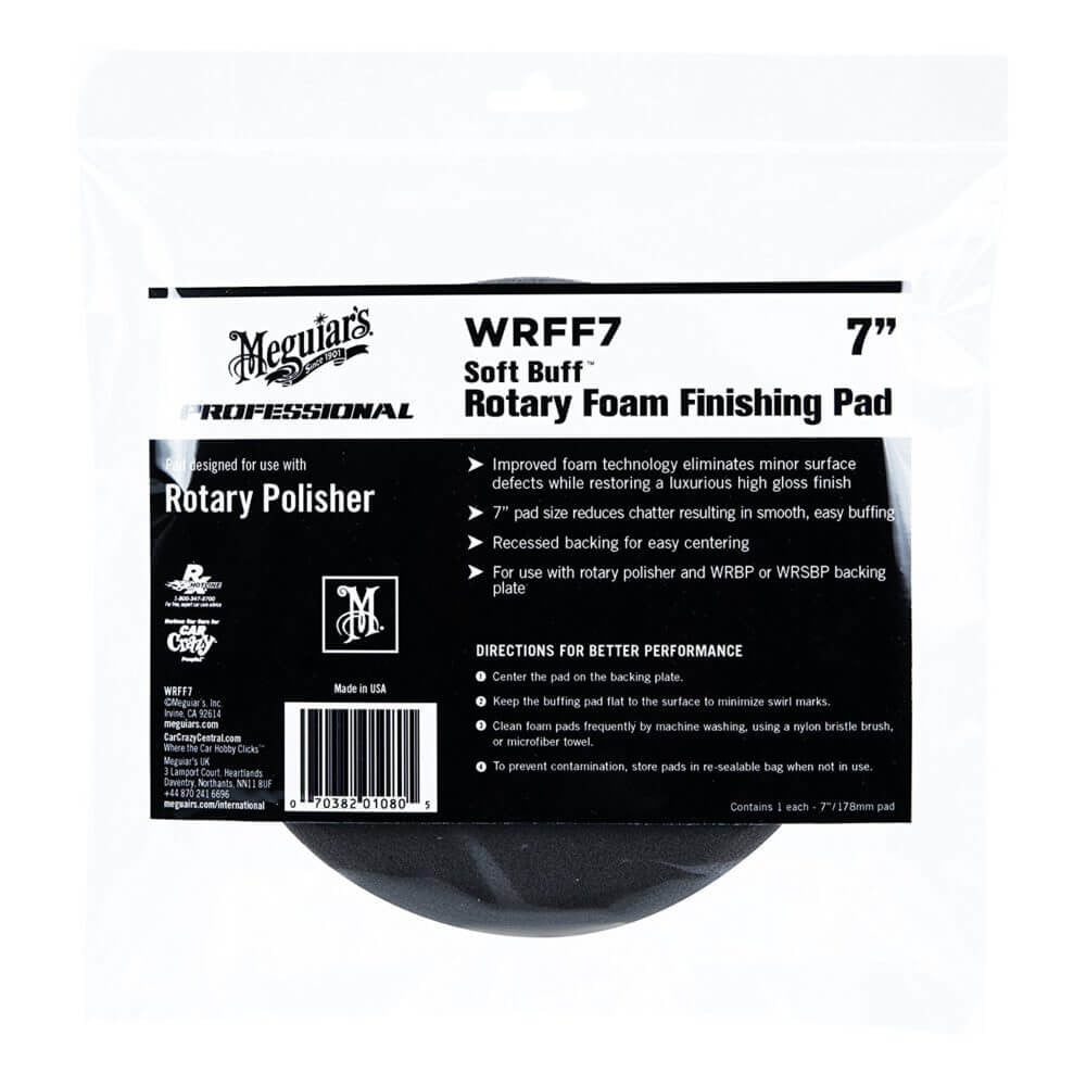 wrff7 Burete polish moale - Rotary foam finishing pad 7" Meguiar's WRFF7 - imagine 1