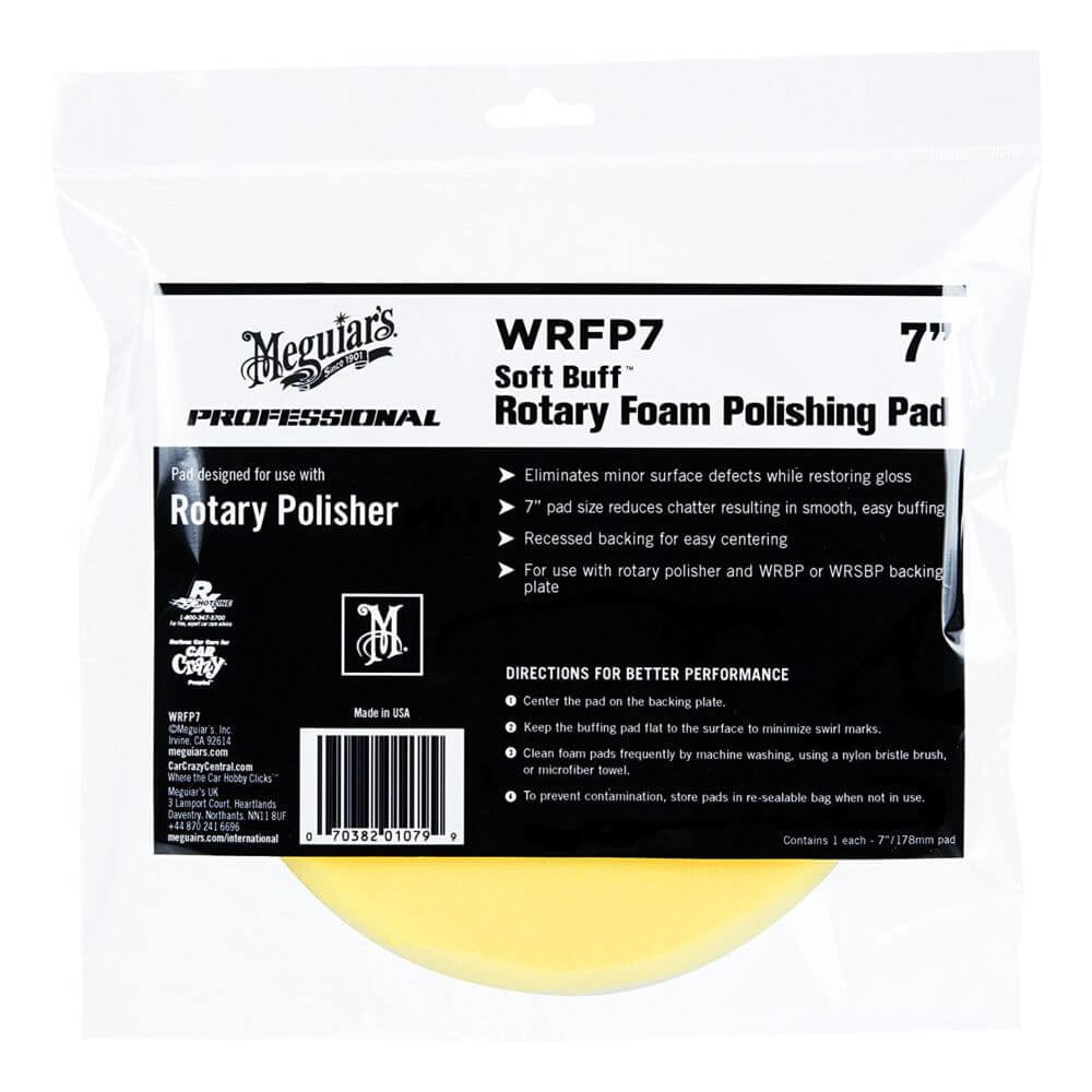wrfp7 Burete polish moale - Rotary Foam Polishing Pad 7" WRFP7 - imagine 1