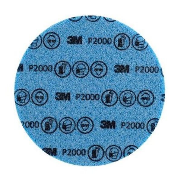 Disc abraziv flexibil 3M Hookit Abrasive Foam P2000, 75mm