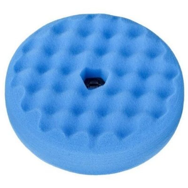 Burete polish fin cu fata dubla 3M Quick Connect, albastru, 150mm